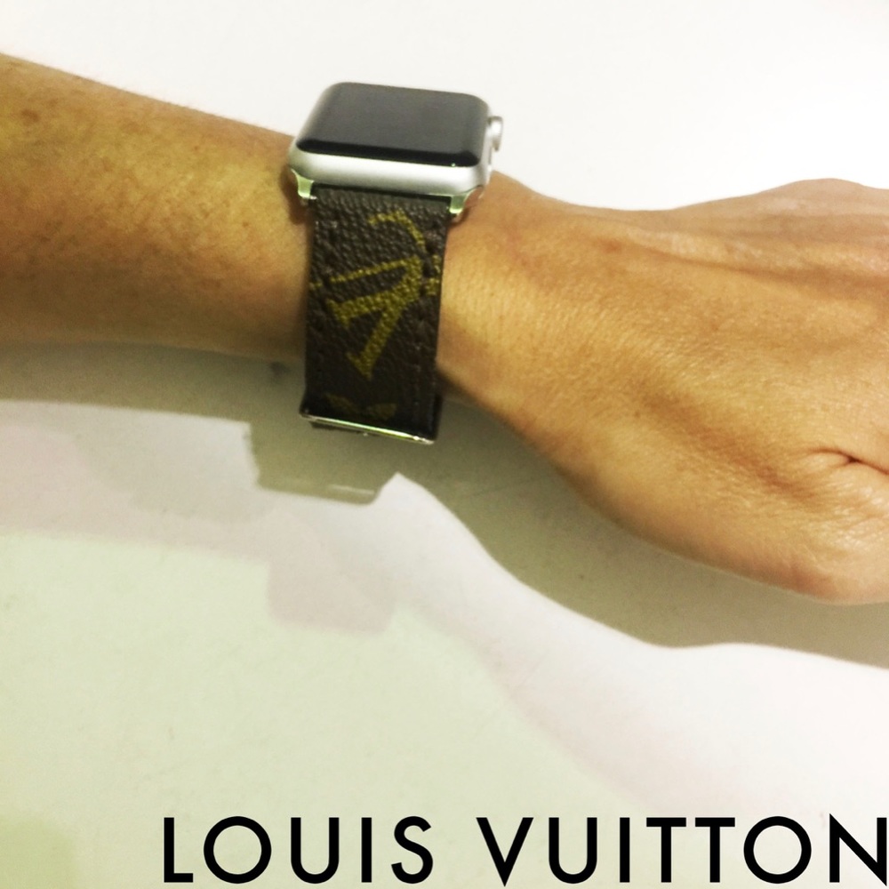 LV Authentic Apple Watchband Silver 38/40mm